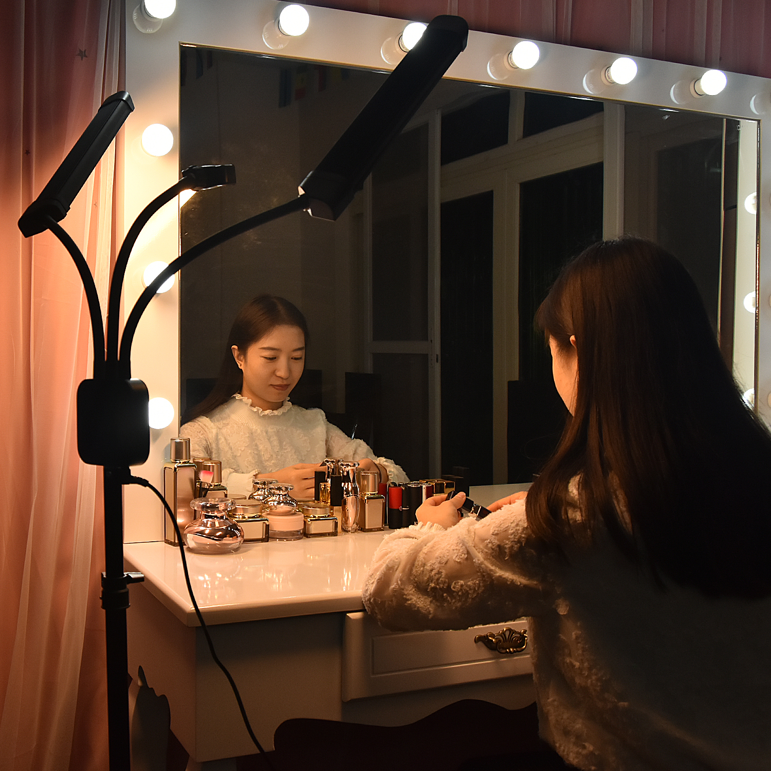 Fusitu FT-450 Photographic Lighting Multimedia Extreme With Selfie Function 3000-6000K Led Ring Light For Video Camera Phone